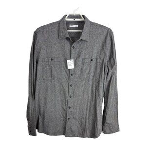 Sonoma Mens Shirt Size XXL Gray Button Down Long Sleeve Soft Flannel NEW